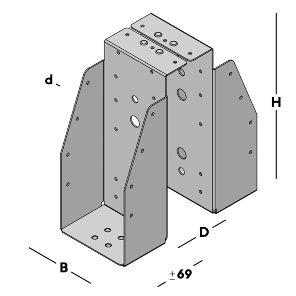 balkdrager gbs dubbel sv-3 balkdrager gbs dubbel sv-3