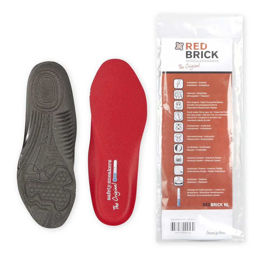 REDBRICK Inlegzool rood maat 43 43 COOLMAX Harkema B.V