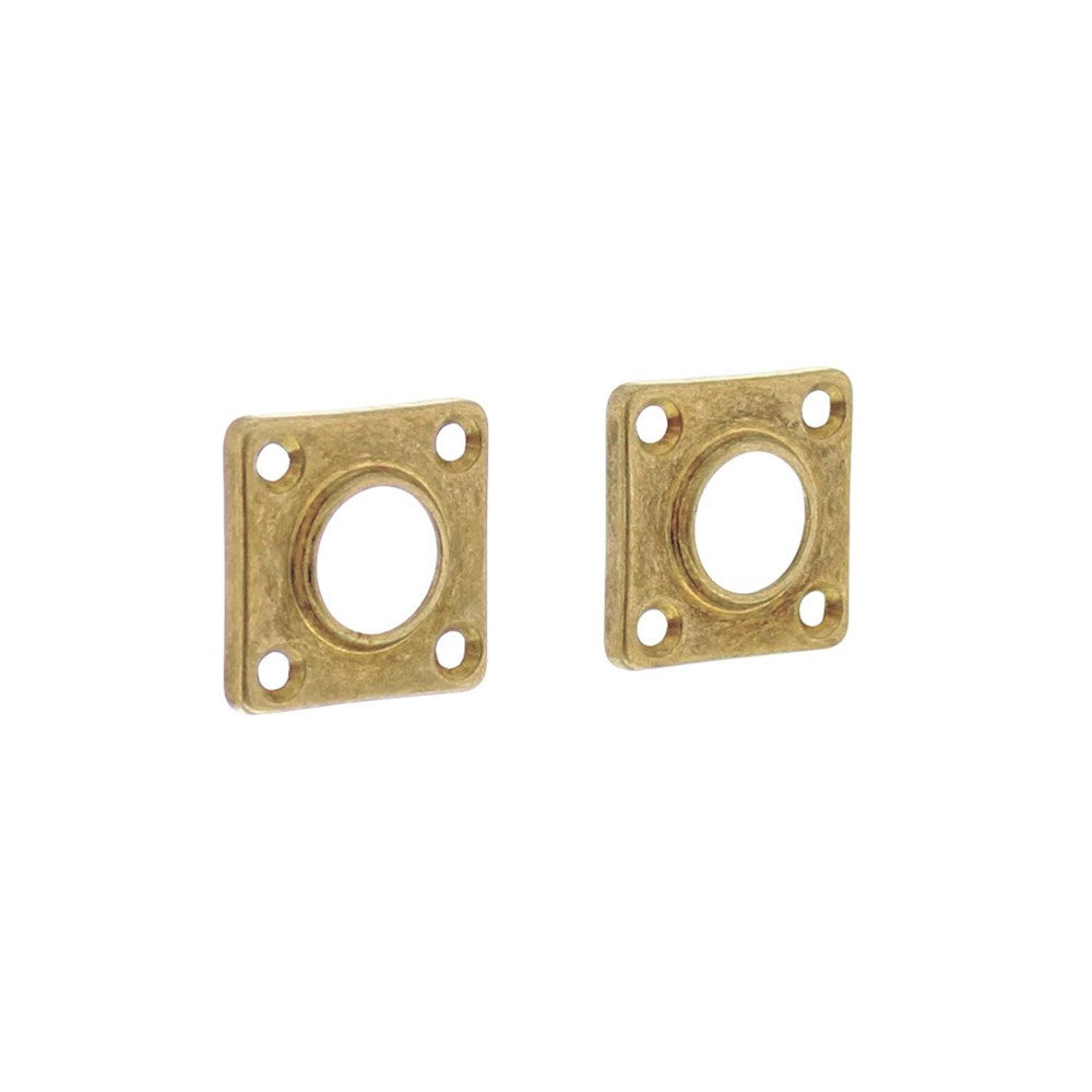 Rozetten 38x38x5mm messing getromme