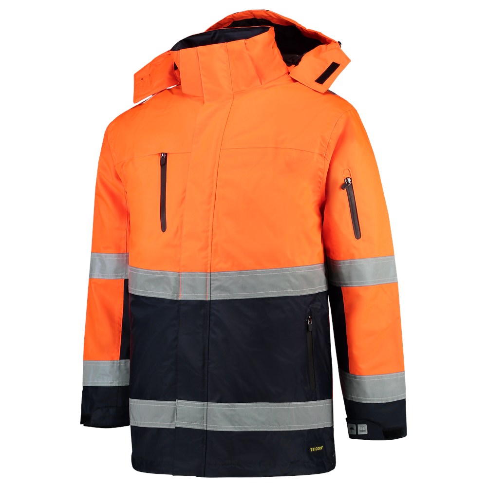 Afbeelding voor Tricorp parka bicolor fluor oranje/marine S