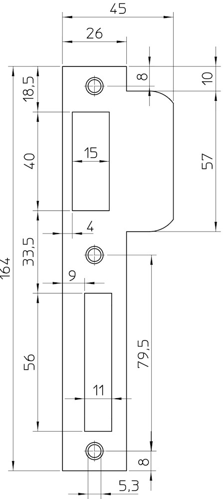 Afbeelding voor SLUITPLAAT LS P8691/12 P 8691/12 Ls