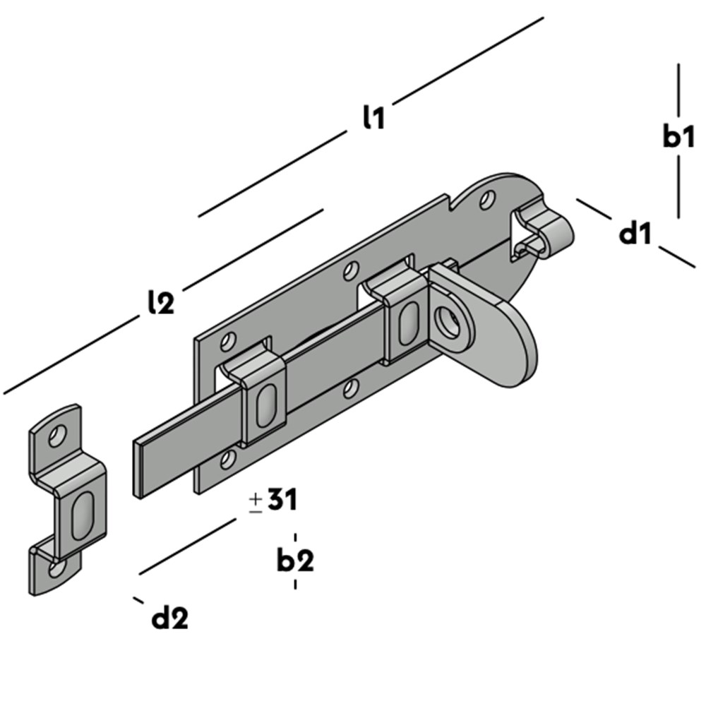 hangslotschuif vlak elvz-2 hangslotschuif vlak elvz-2