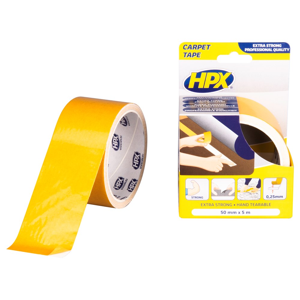 HPX carpet tape tapijt wit 50mm rol (2)