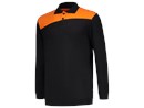 TRICORP Polosweater Bicolor zwart/oranje S 302004 302004blackorangeside.png