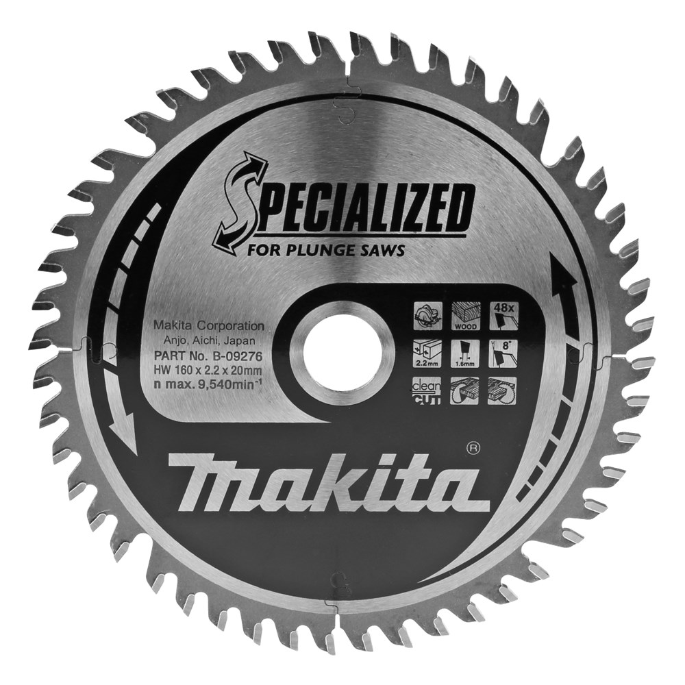 Makita zaagblad inval 160x20x2,2mm48T B-09276 | Polvo bv