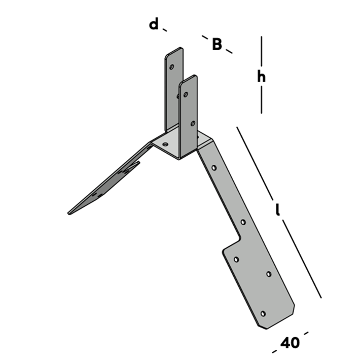 Afbeelding tekening GB ruitersteun sv-2