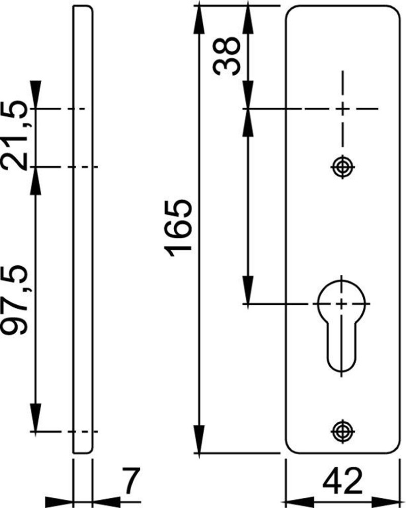 kortschild aluminium f1 hoppe-2 kortschild aluminium f1 hoppe-2