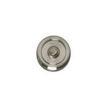 Deurbel verdekt rand 50mm nikkel mat