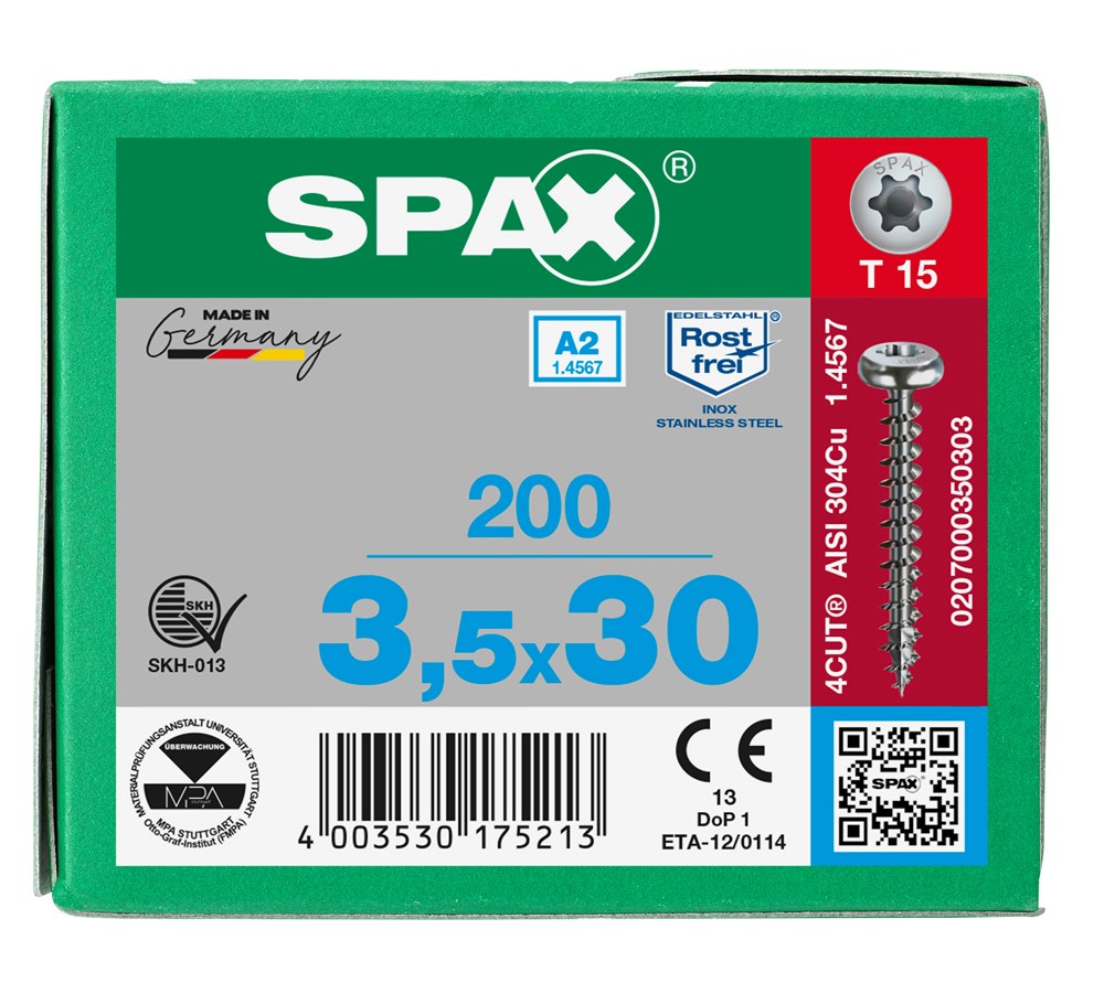 spaanplaatschroef rvs a2 spax-6 spaanplaatschroef rvs a2 spax-6