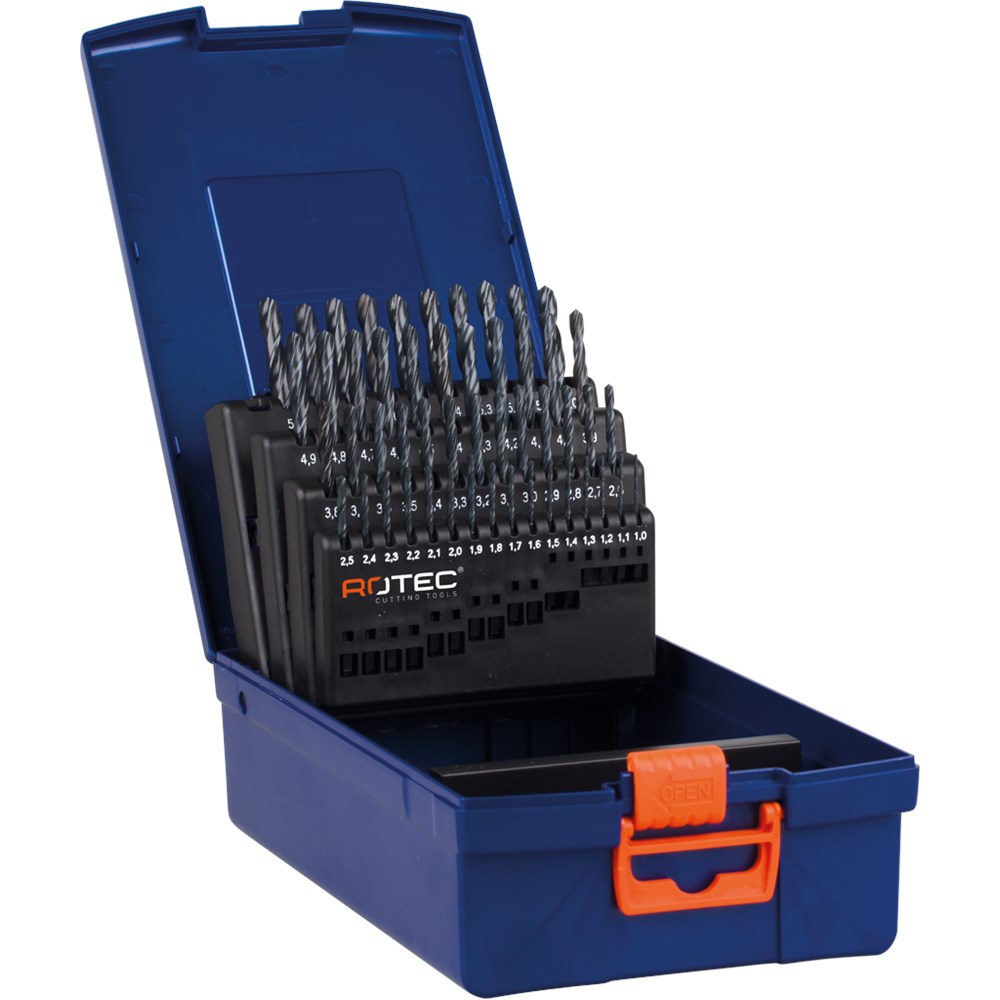 SPIRAALBORENSET '100', DIN 338, TYPE N, 50-DLG, ø1-5,9 SPIRAALBORENSET '100', DIN 338, TYPE N, 50-DLG, ø1-5,9