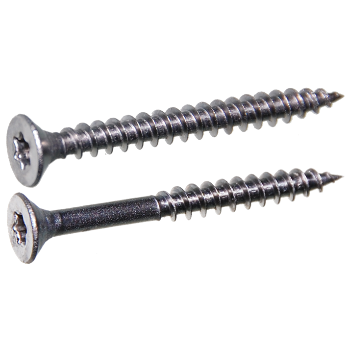 Spaanplaatschroeven platkop Torx RVS A2 | Chipboard screws countersunk head Torx AISI 304 | Spanplattenschrauben Senkkopf Torx Edelstahl A2 | Vis à bois tête fraisée Torx inox A2