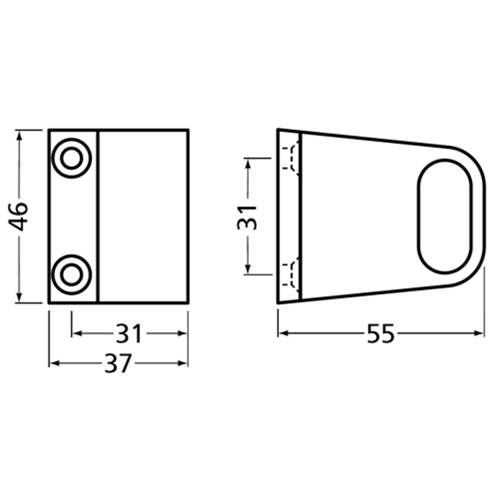 eindsteun aluminium mat zwart hermeta-2 eindsteun aluminium mat zwart hermeta-2