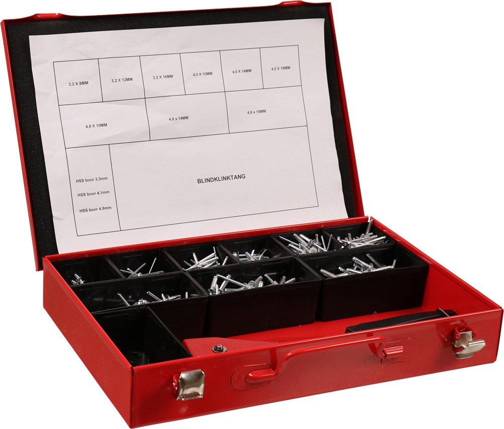 assortimentskoffer metaal rood kelfort-2 assortimentskoffer metaal rood kelfort-2