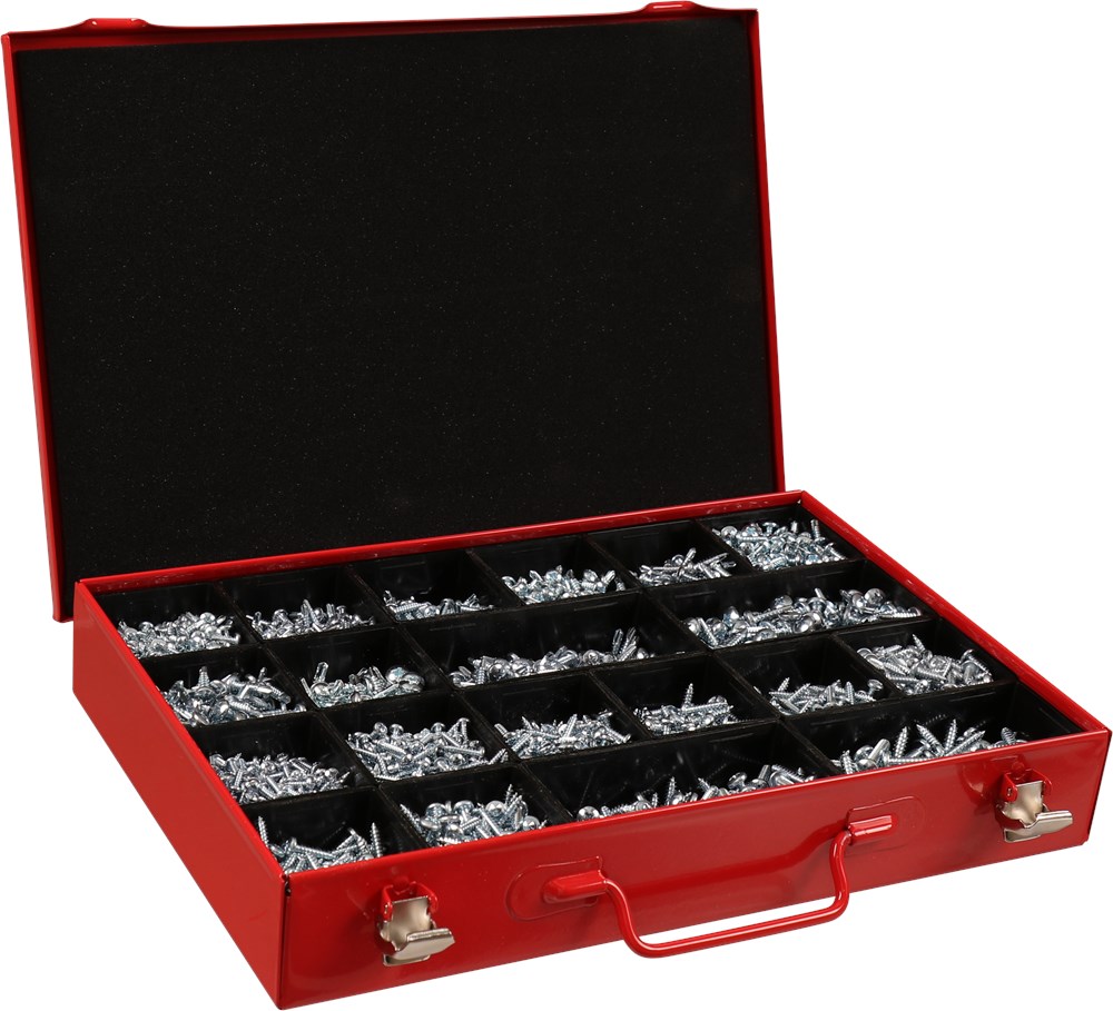 assortimentskoffer metaal rood kelfort-4 assortimentskoffer metaal rood kelfort-4