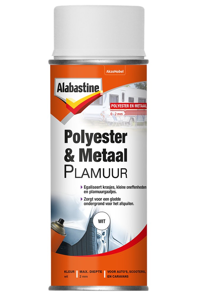 Alabastine polyester en metaal plamuur spuitbus (2)
