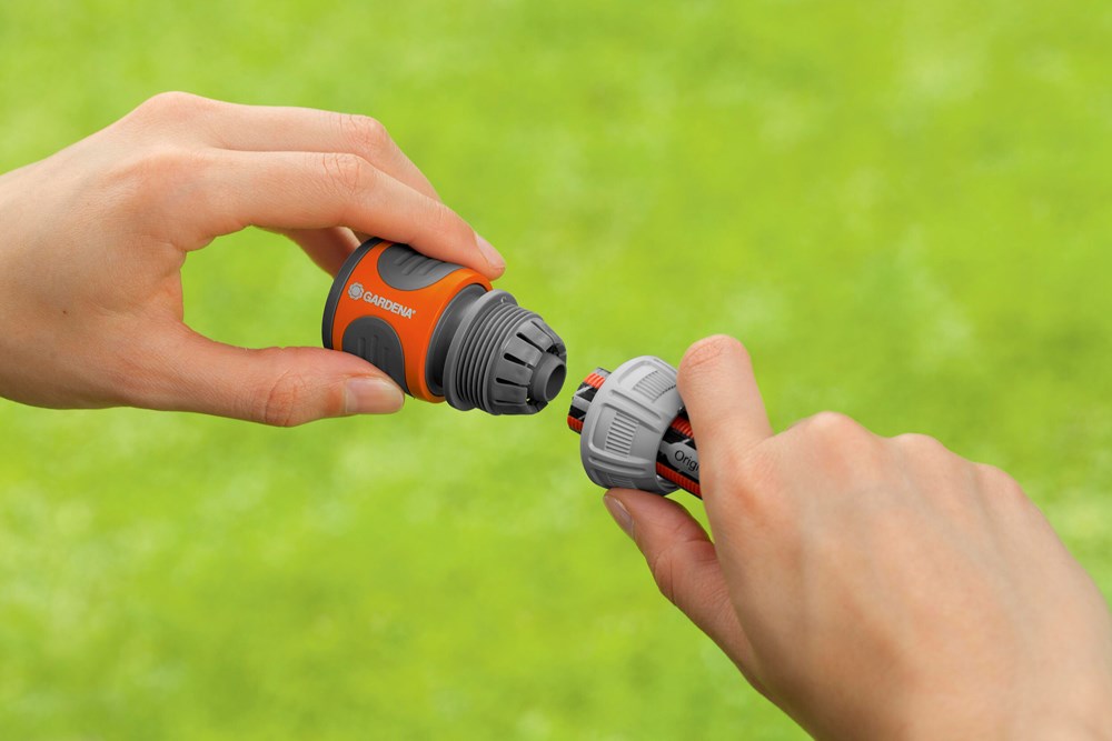 slangstuk oranje/grijs gardena-7 slangstuk oranje/grijs gardena-7
