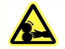 GEVAAR-BORD:DRAAI.DELEN+HAND 3H-PP 200mm _ | |afbld.geel bord +z 3522.14.png