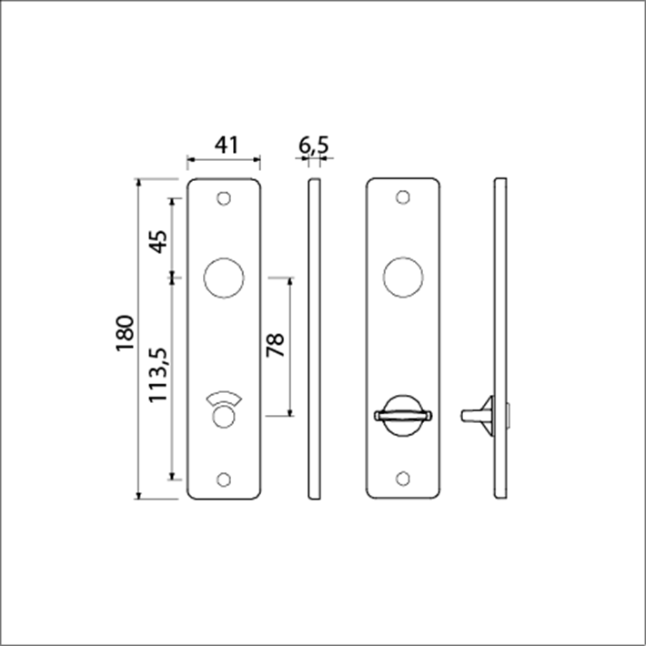 T-180-41 rh wc 8-78 knop klein