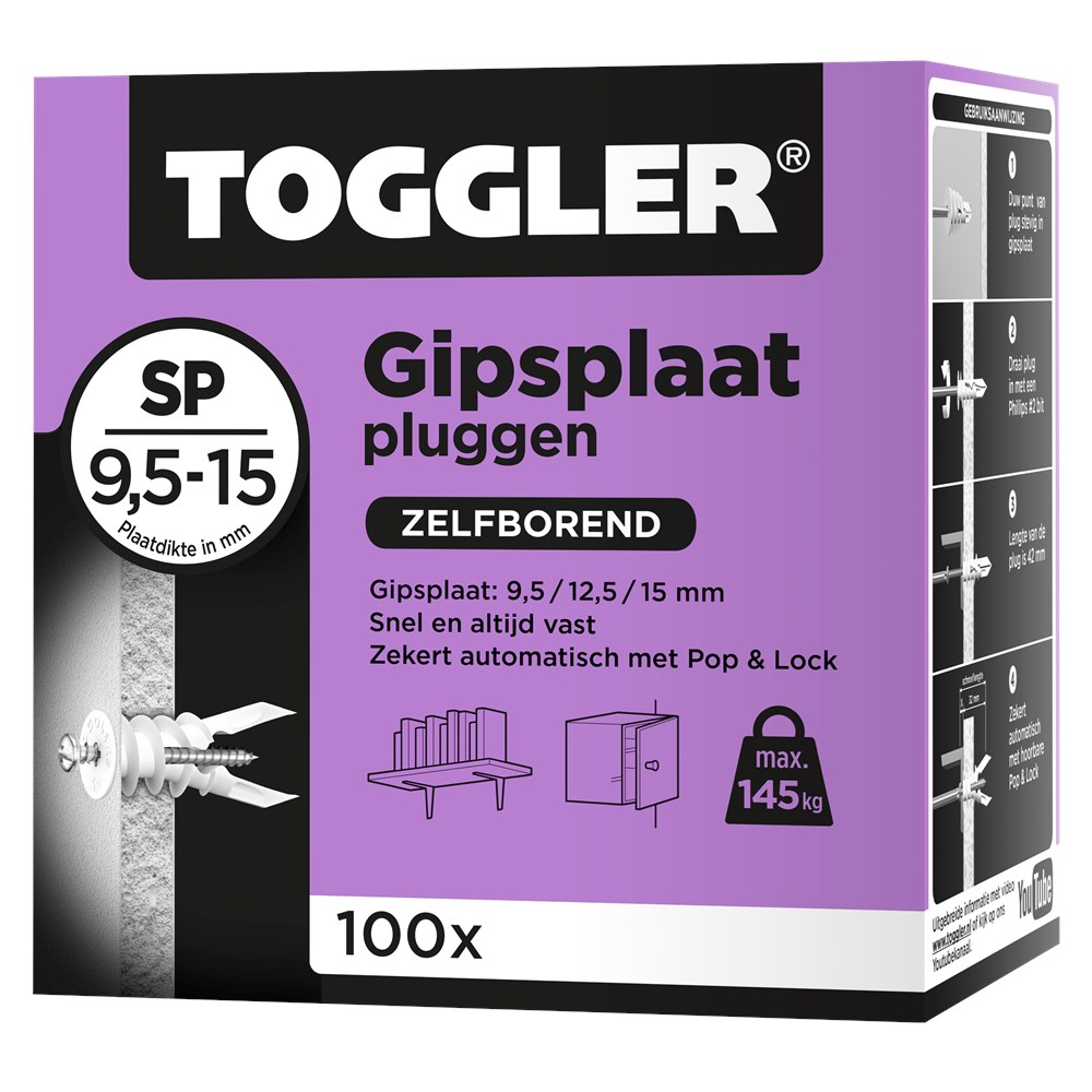 Toggler Gipsplaatplug SP doos met 100 pluggen.tif