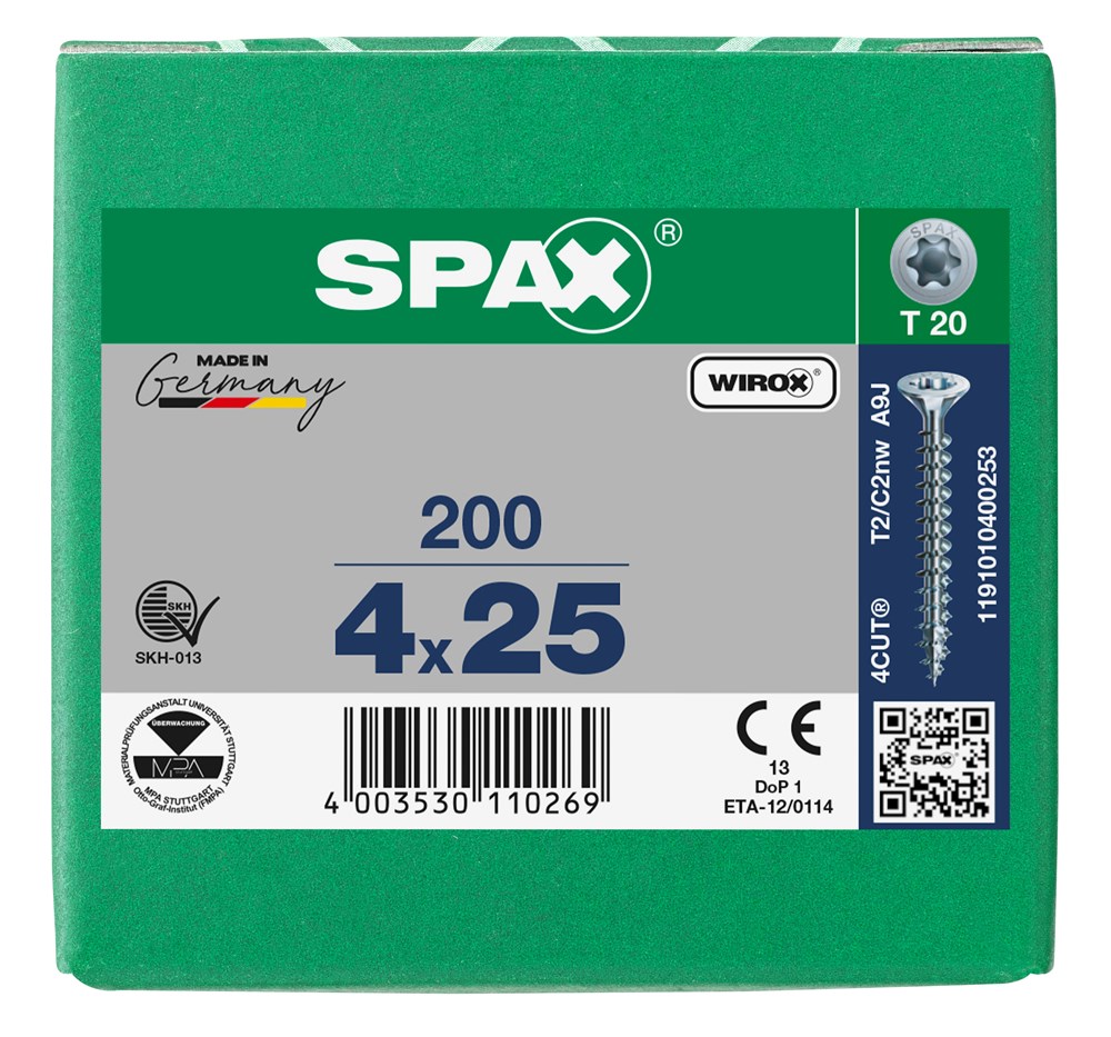 spaanplaatschroef wirox spax-6 spaanplaatschroef wirox spax-6