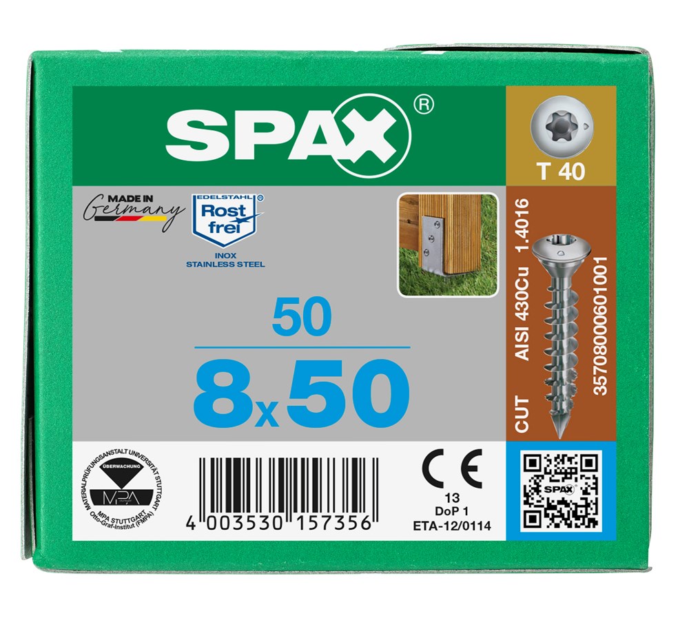 paalschroef rvs a1 spax-6 paalschroef rvs a1 spax-6