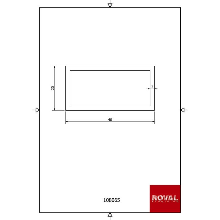 Afbeelding Roval Aluminium kokerprofiel