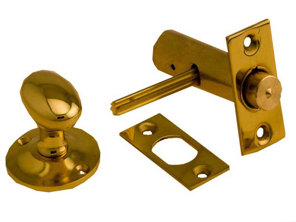 Insteekgrendel, messing