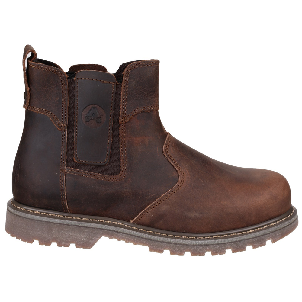 Amblers FS165 Pull-On Safety Dealer Brown