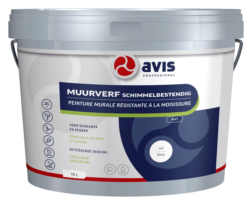 Avis muurverf schimmelbestendig wit mat (2)