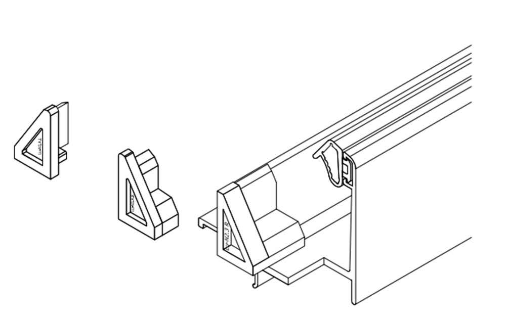 Afsluitblokje, aluminium