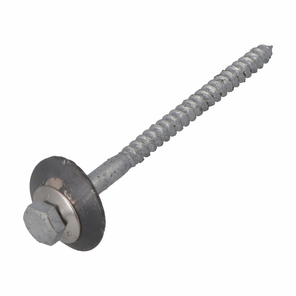 Houtdraadbout DIN 571 met 3-delige sluitschelp, verzinkt