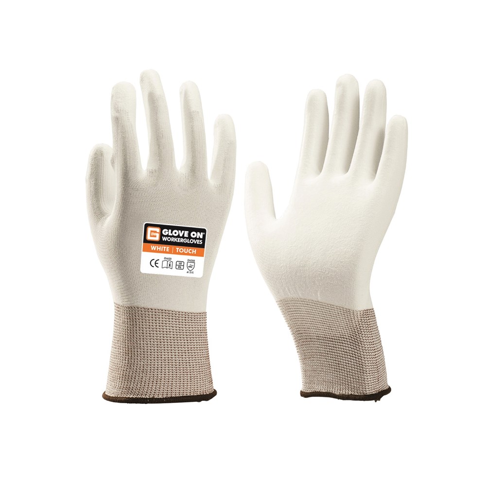 Afbeelding voor Handschoen, polyurethaan gecoat White Touch