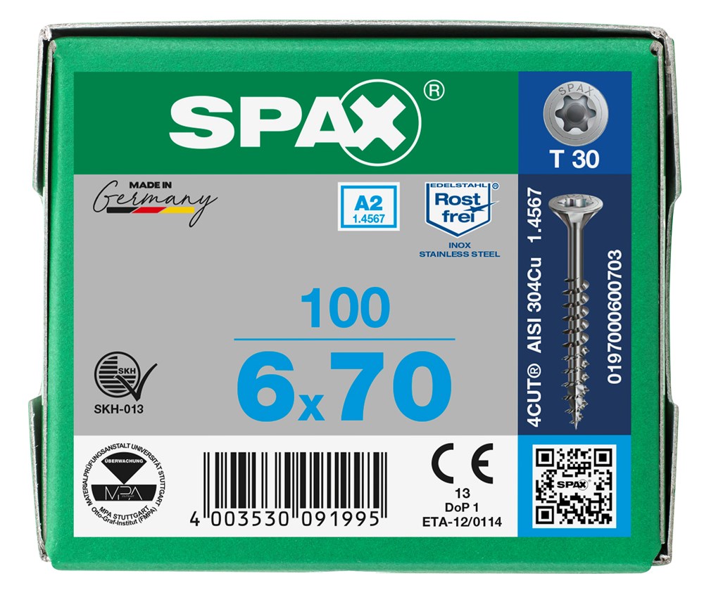 spaanplaatschroef rvs a2 spax-6 spaanplaatschroef rvs a2 spax-6