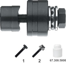 Phantom Gatenpons voor handgebruik incl bout (1) / bout en lager (2) Phantom Gatenpons voor handgebruik incl bout (1) / bout en lager (2)
