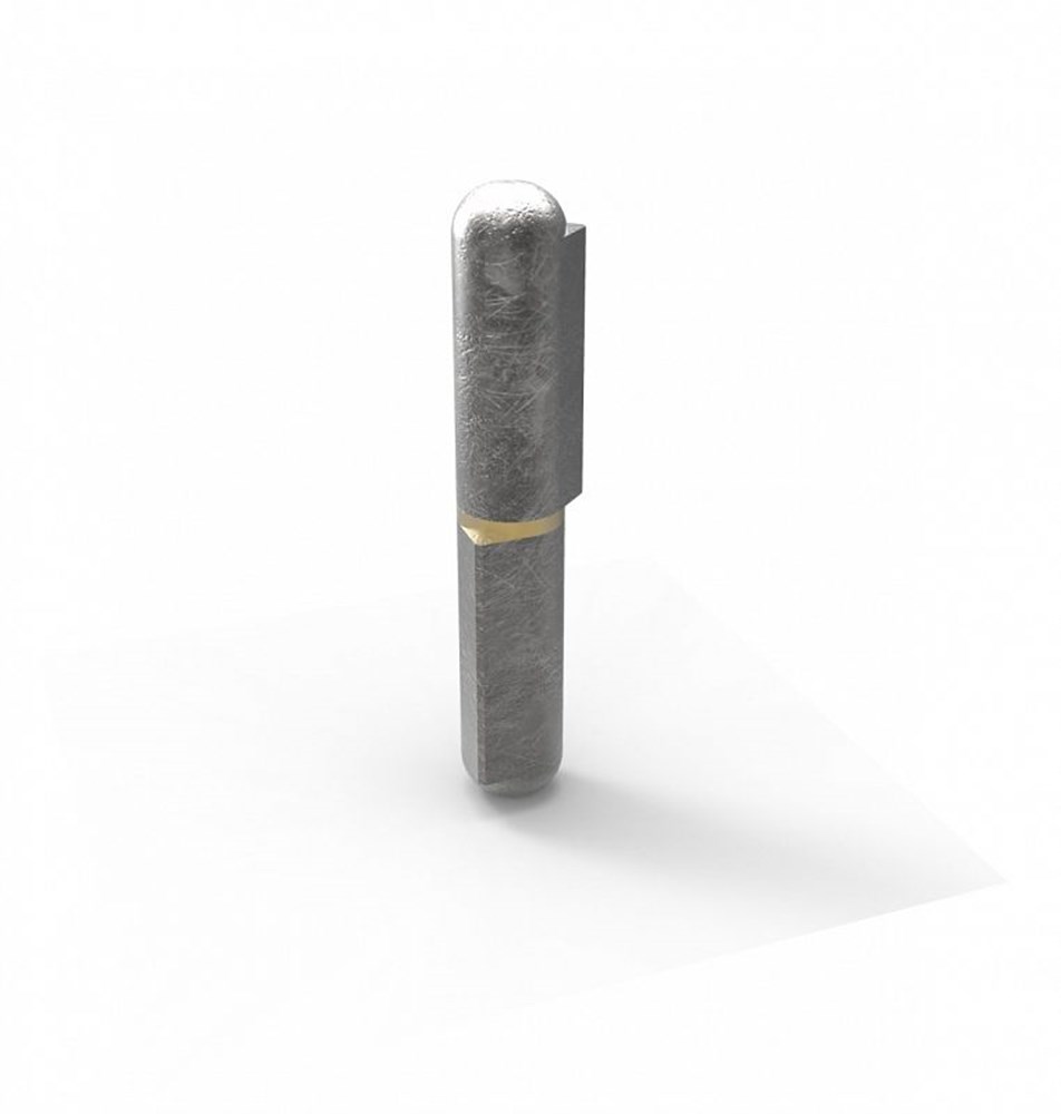 Aanlaspaumelle ronde top losse messing stift, blank