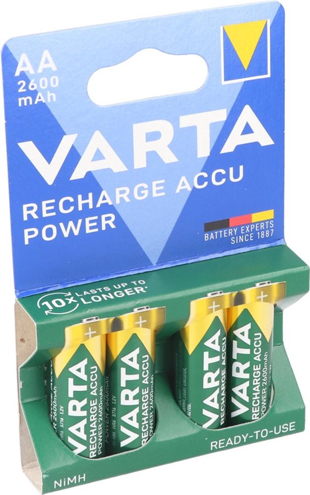 Afbeelding voor Batterij Ni-Mh accu AA (4)sb oplaadbaar 2600mAh