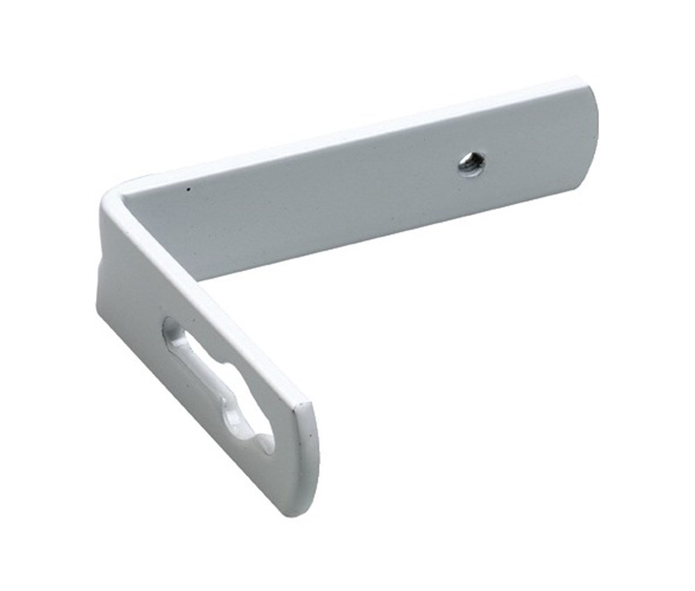 10 cm, wit, ijzer gelakt, met 1 tapgat, Tripo vakrail, KS-rail, DS-rail, U-rail de luxe aluminium, U-rail de luxe ijzer, U-rail, rail AVR4, Rail AVR23, rail 5000 Linea, rail 6000 Linea, rail 6100, 10 zakken g11989.jpg