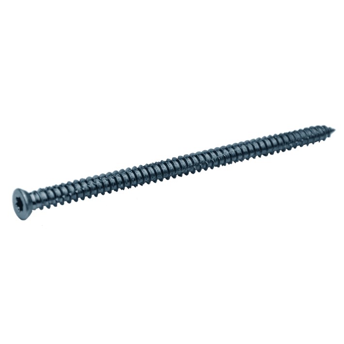 Kozijnschroeven platkop verzinkt | Frame fixing screws flat head zincplated | Mauerschrauben Senkkopf verzinkt | Vis cadre fenêtre tête fraisée zingué