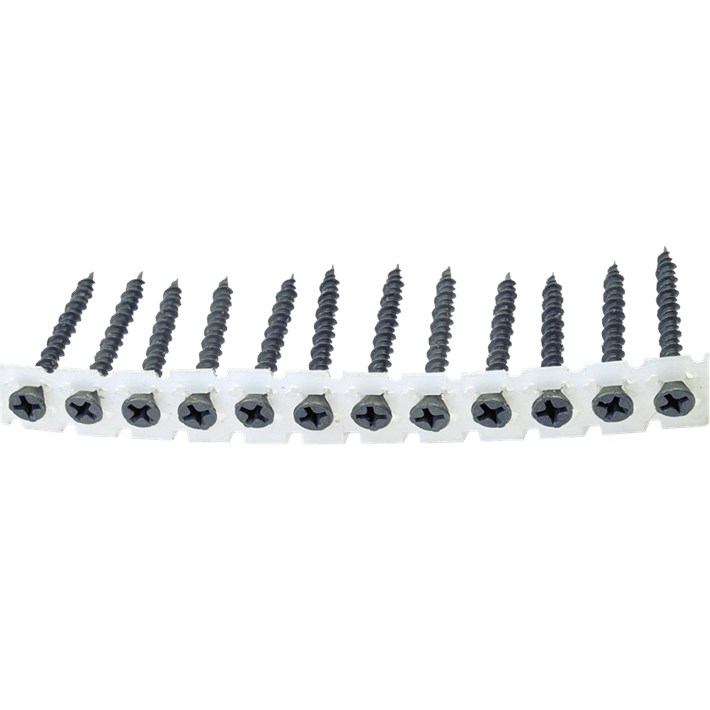 Snelbouwschroeven op band hi-lo draad type Fermacell | Drywall screws collated hi-lo thread type Fermacell | Schnellbauschrauben auf Band hi-lo Gewinde Typ Fermacell | Vis à fixation rapide sur bande filetage haut-bas type Fermacell