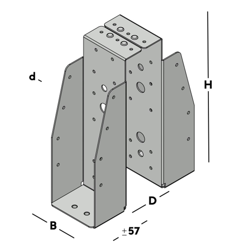 balkdrager gbs dubbel sv-3 balkdrager gbs dubbel sv-3
