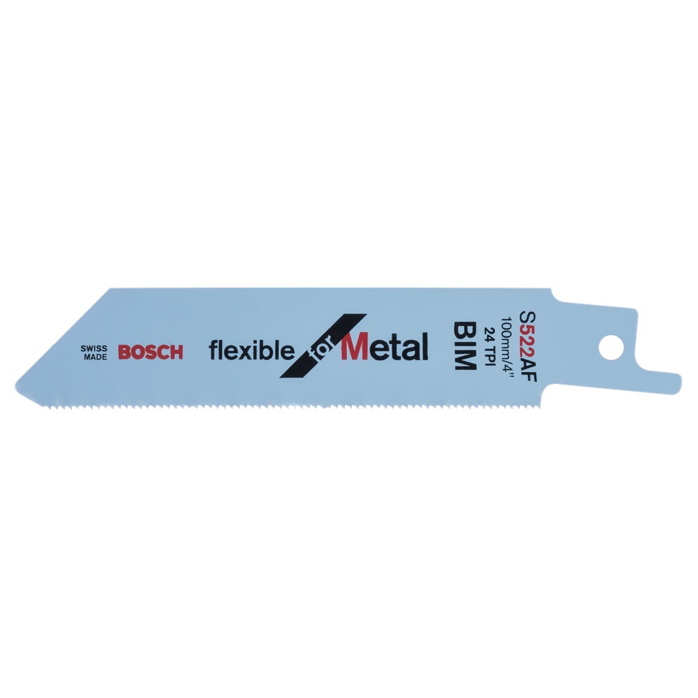 Afbeelding voor Reciprozaagblad S 522 AF 100mm per pak 5bl (dun staal (0,7-3 mm), moeiteloos, fijn zagen)