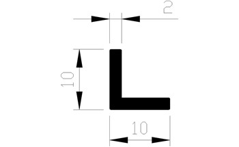 776242030 Hoekprofiel, aluminium 776242030 Hoekprofiel, aluminium