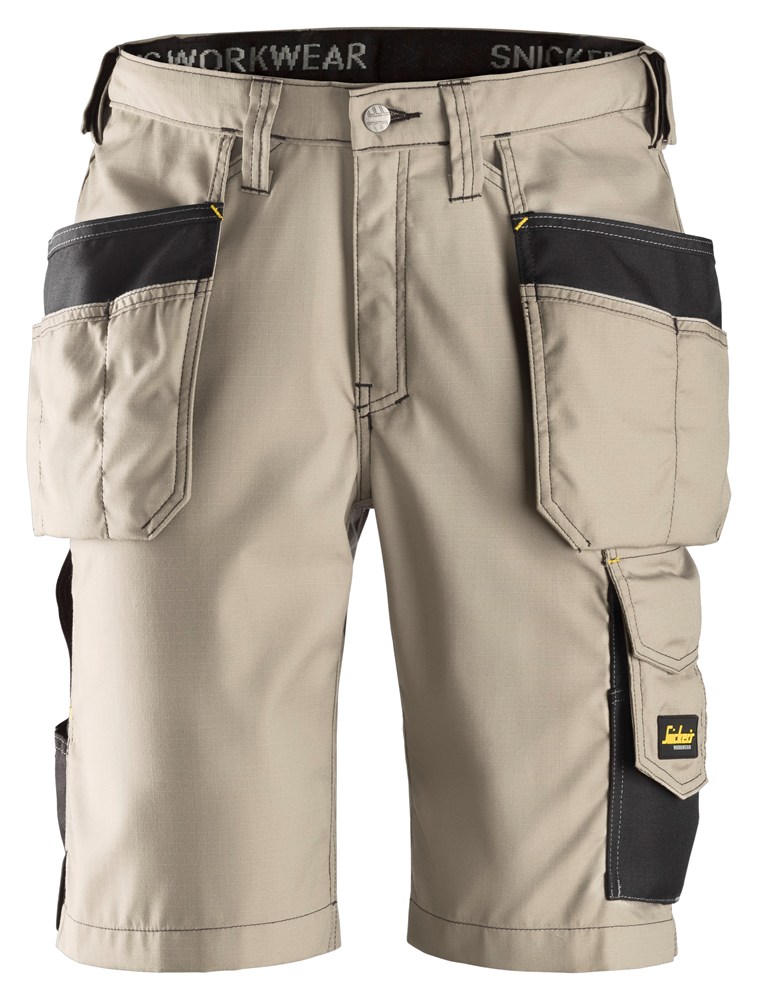 KORTE BROEK SNICKERS 3023 MAAT 52 KHAKI/ZWART M/HOLSTERZAKKEN | Beto - uw  partner voor bouw en industrie