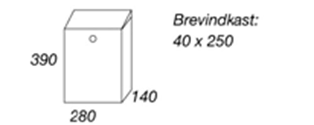 Afbeelding voor Brievenbus 200