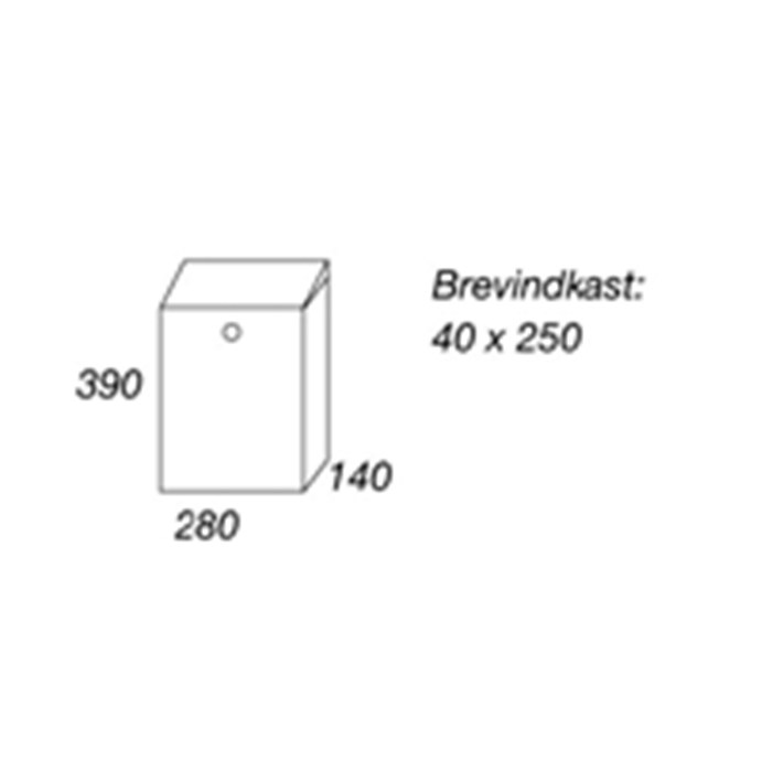 Afbeelding Allux brievenbus 200