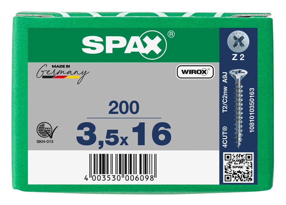 spaanplaatschroef wirox spax-6 spaanplaatschroef wirox spax-6