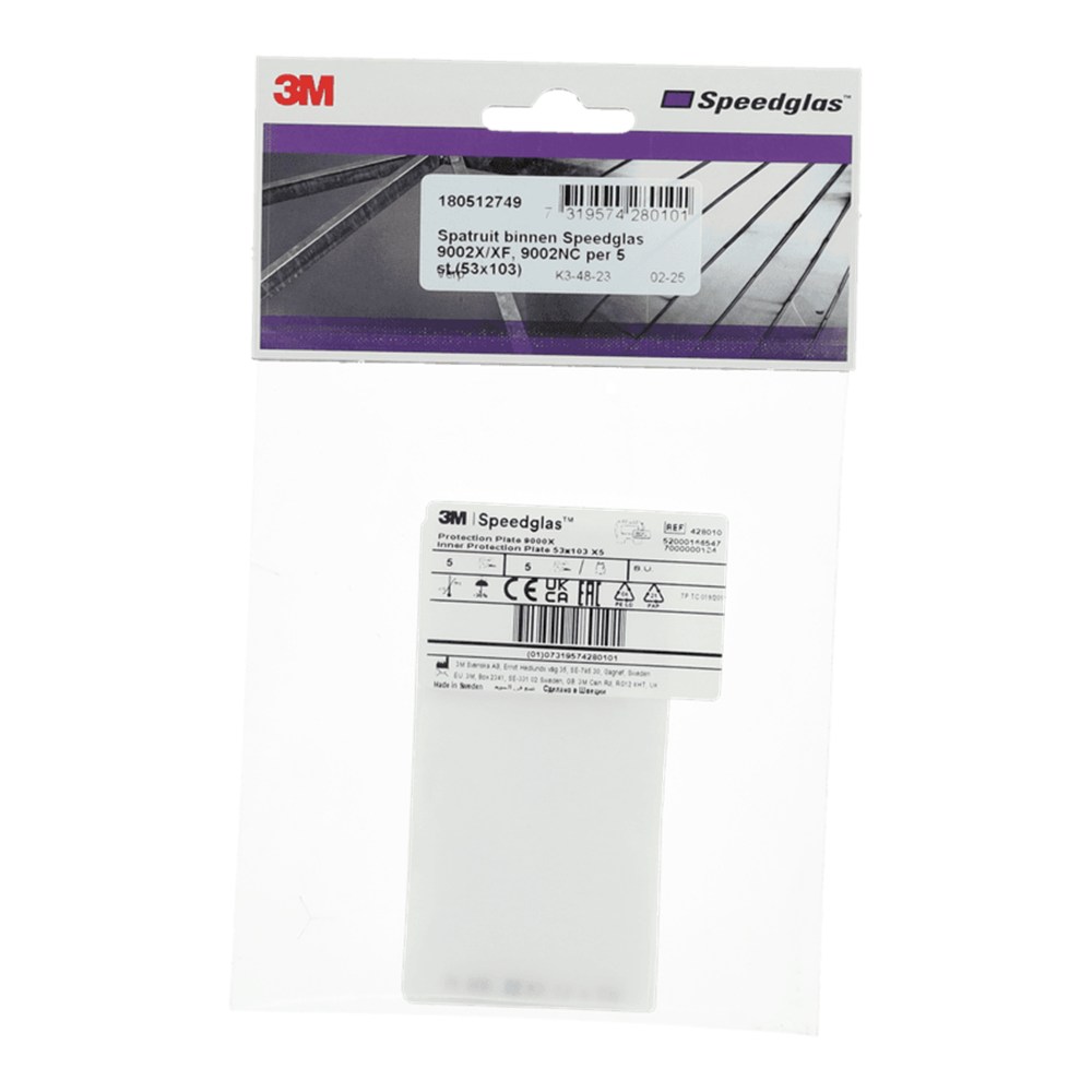 Afbeelding voor Spatruit binnen Lashelm Speedglas 9002X/XF, 9002NC, 53x103 mm, verp. per 5