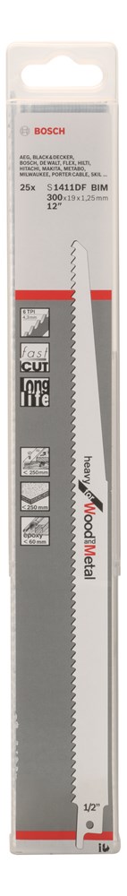 reciprozaagblad bosch heavy wood/metal-2 reciprozaagblad bosch heavy wood/metal-2