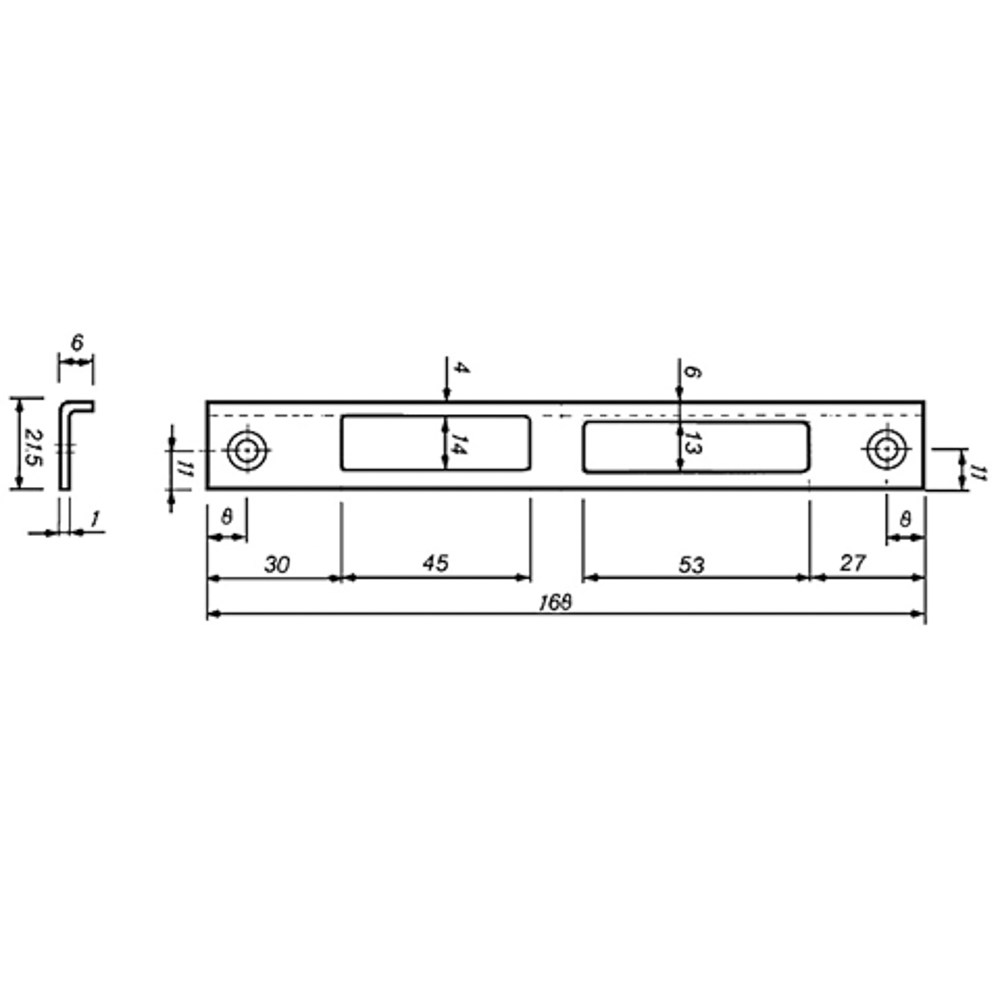 sluitplaat rvs polynorm-1 sluitplaat rvs polynorm-1