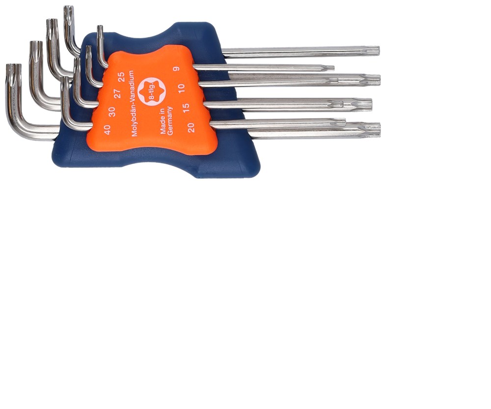 TORXSLEUTELSET, LANG, 8-DLG., T9-T40 TORXSLEUTELSET, LANG, 8-DLG., T9-T40